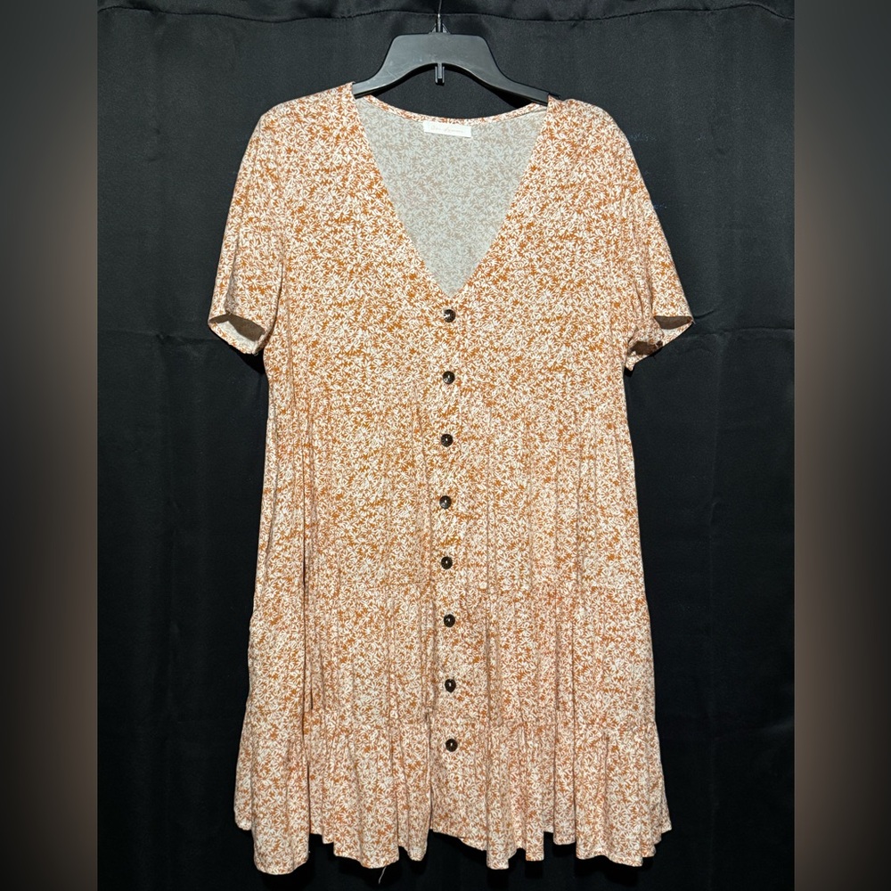 CES FEMME Floral Button-Down Dress